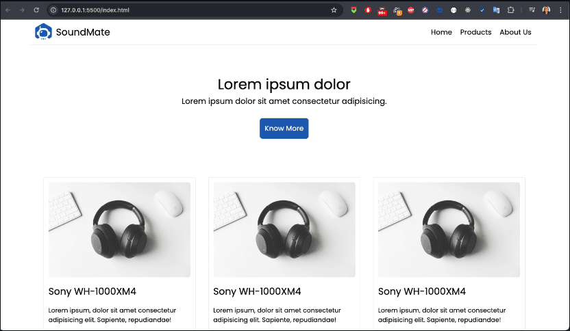 SoundMate-TailwindCSS-Templet
